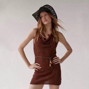Coachella- NWT✨ Urban Outfitters✨ Brown Knit Dress